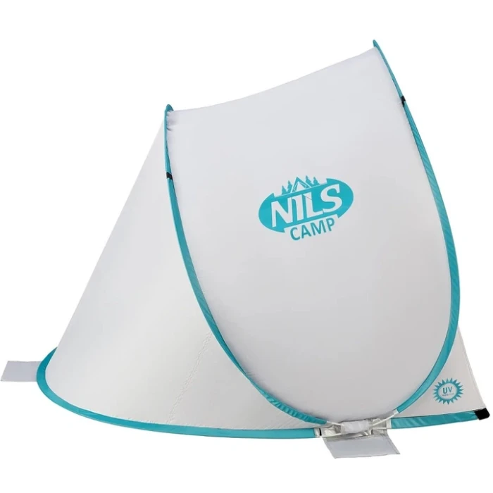 Намет саморозкладний NILS CAMP NC3173, 140 х 110 х 110 см, сіро-блакитний