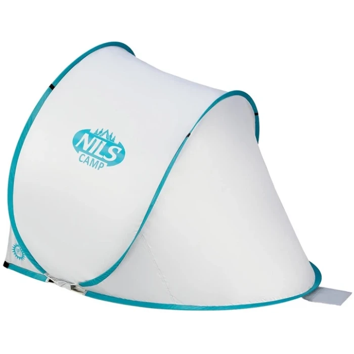Намет саморозкладний NILS CAMP NC3173, 140 х 110 х 110 см, сіро-блакитний