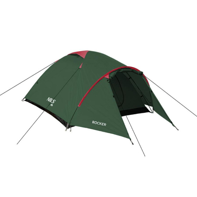 Кемпинговая палатка NILS CAMP NC6013 ROCKER красно-зеленый