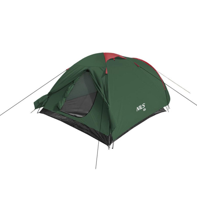Кемпинговая палатка NILS CAMP NC6013 ROCKER красно-зеленый