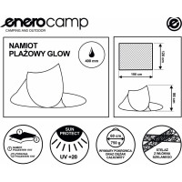 Намет пляжний Enero pop-up 190x120x90/70 см, синій