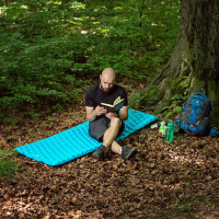 Килимок туристичний NILS CAMP NC4007, 240 х 60 х 5 см - блакитний