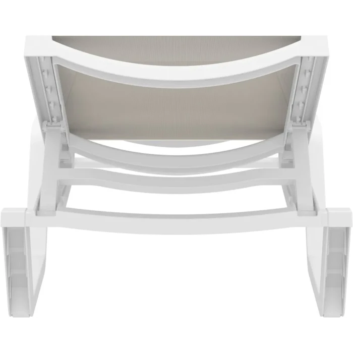 Шезлонг Siesta Rio, бело-бежевый