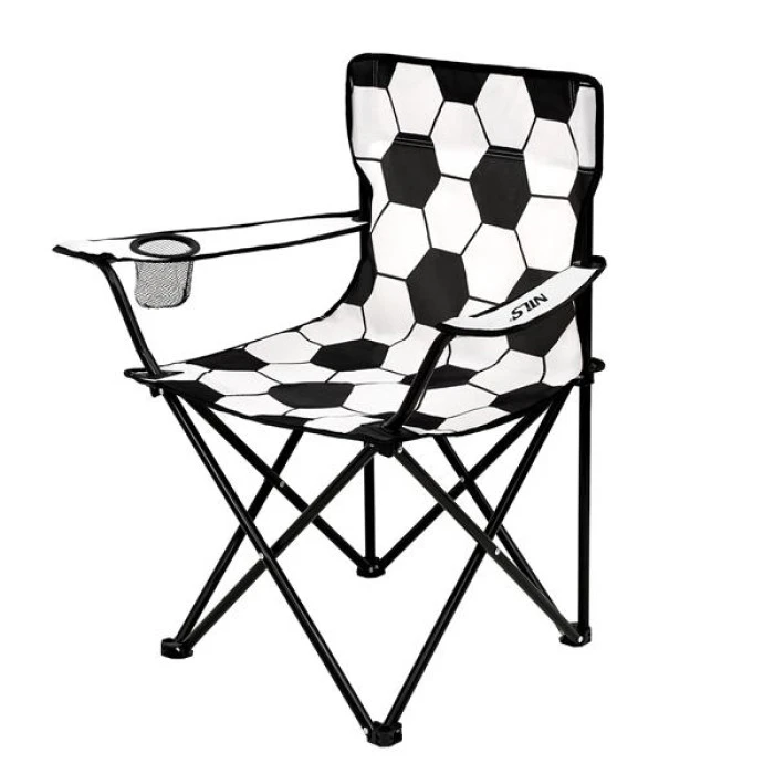 Кресло для кемпинга NILS CAMP NC3303, черно-белое