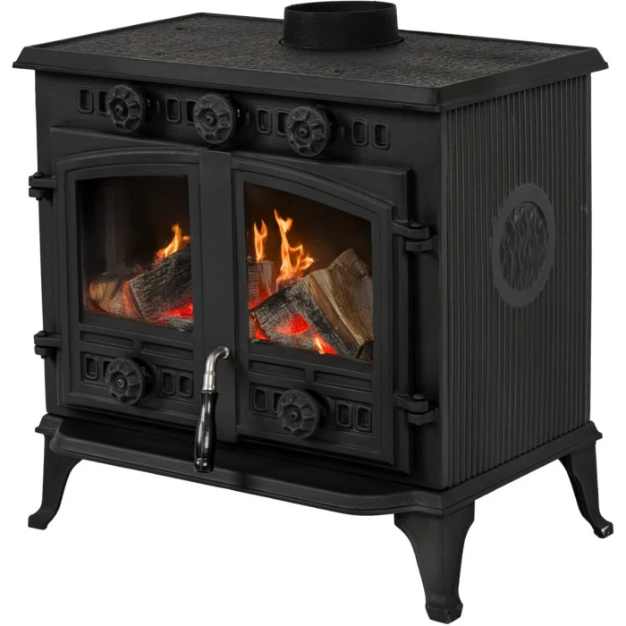 Дров'яна піч-камін чавунна Thunder Atar 10кВт