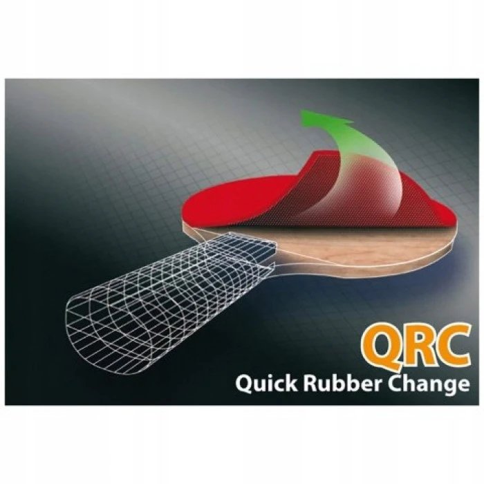 Ракетка для настольного тенниса DONIC CarboTec 900, черно-красная.