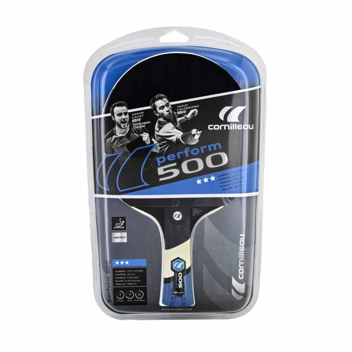 Ракетка для настольного тенниса Cornilleau PERFORM 500 INDOOR, черно-красная.