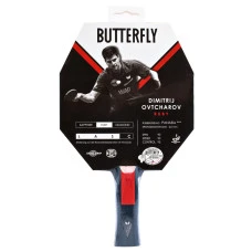 Ракетка для настільного тенісу BUTTERFLY Ovtcharov Ruby, чорно-червона
