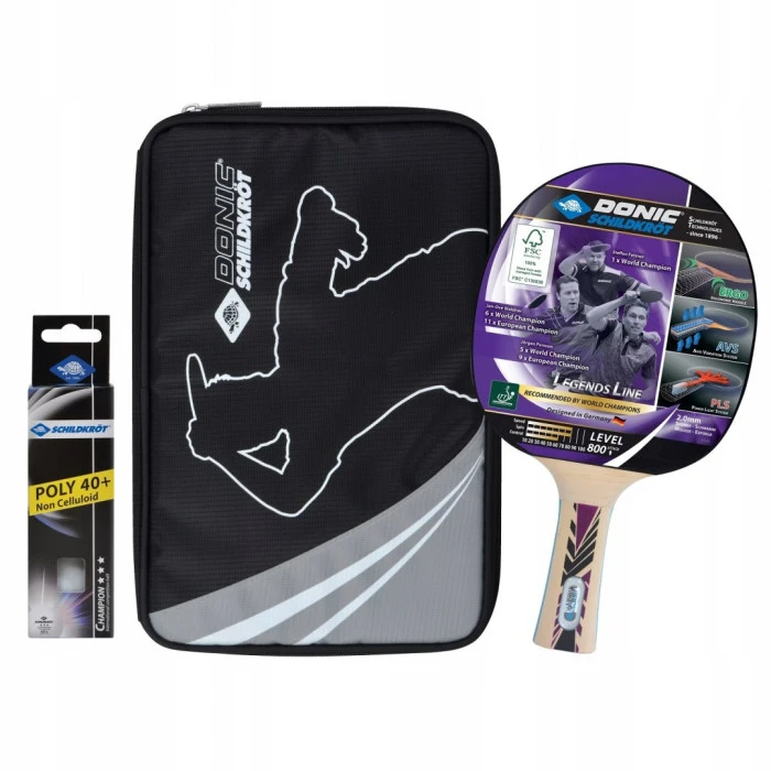 Набор для настольного тенниса DONIC Legends 800, черный.