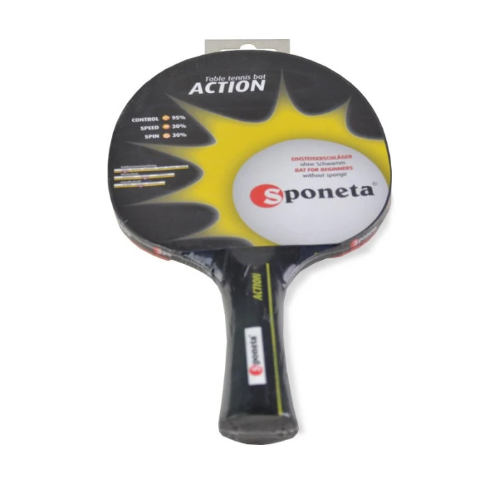 Ракетка для настольного тенниса Sponeta ACTION, черная.
