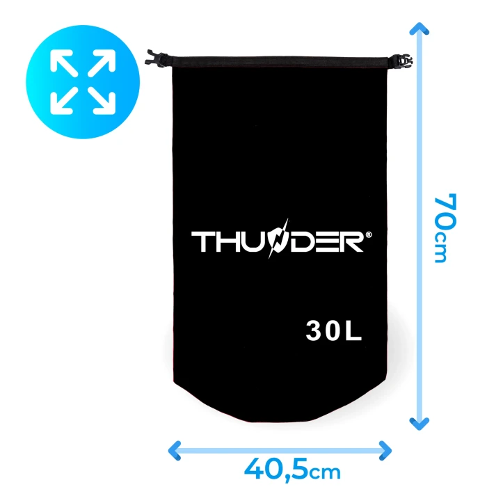 Гермомішок THUNDER 30 л чорний