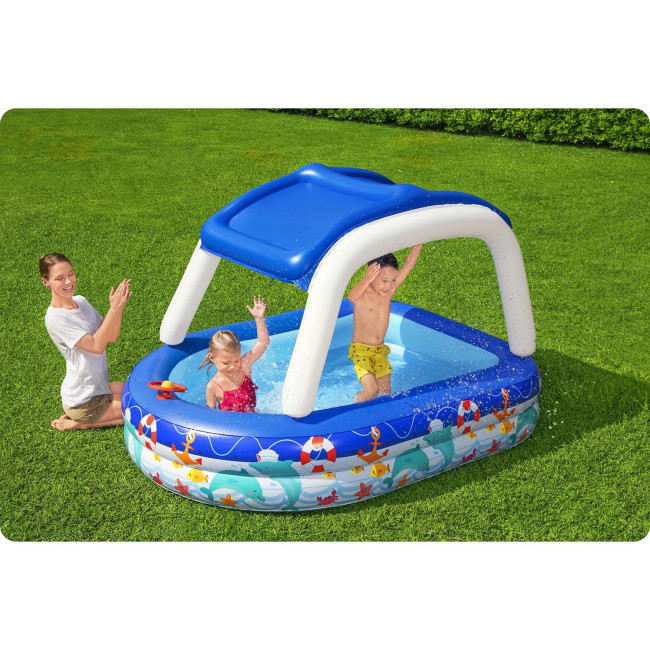 Бассейн надувной детский Bestway 54370 213x155x132 см