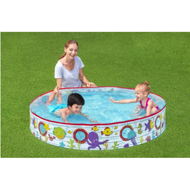 Бассейн детский Рыбки Bestway 55029 152х25 см