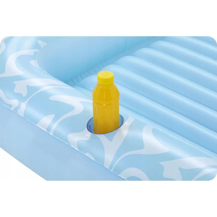 Матрац надувний для плавання Bestway 43838 блакитний, 214 х 155 см