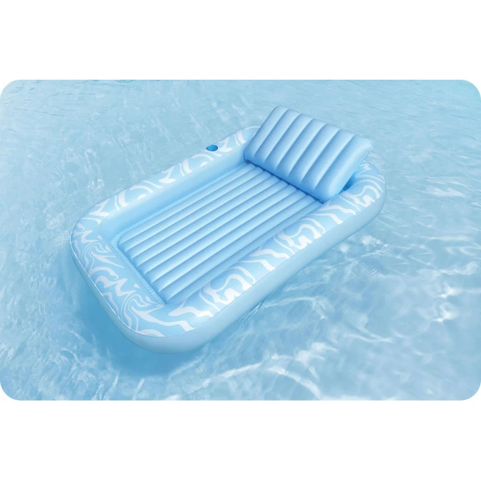 Матрац надувний для плавання Bestway 43838 блакитний, 214 х 155 см