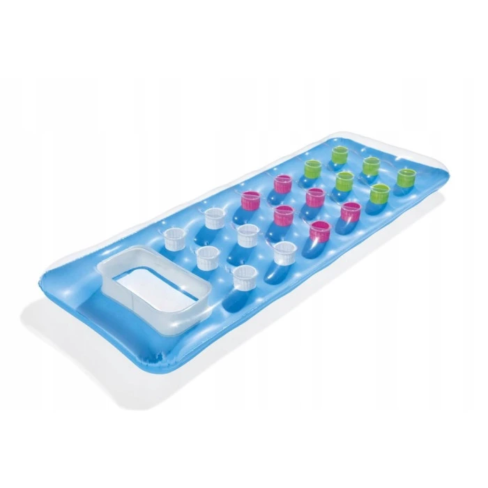 Матрац надувний пляжний з віконцем Bestway 43040 синій, 188 x 71 см