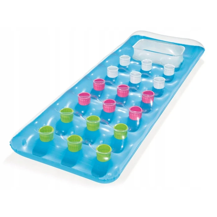 Матрац надувний пляжний з віконцем Bestway 43040 синій, 188 x 71 см