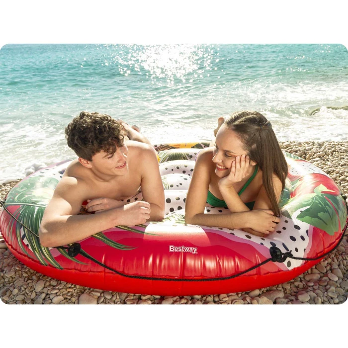 Матрац надувний для плавання Bestway 43720, різнокольоровий 188 см