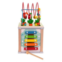 Детский многофункциональный деревянный куб.