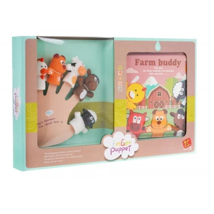 Пальчиковый театр из 5 элементов + книга о ферме Ramiz ZDZ.TL-56