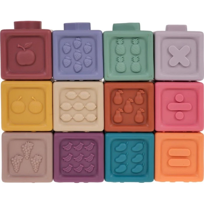 Детский набор сенсорных кубиков Цифры 12 эл. ZDN.628-43