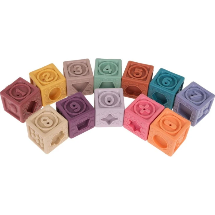 Детский набор сенсорных кубиков Цифры 12 эл. ZDN.628-43