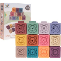 Дитячий набір сенсорних кубиків Цифри 12 ел. ZDN.628-43