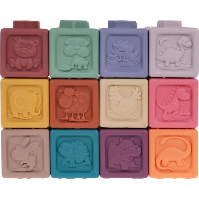 Детский набор сенсорных кубиков Цифры 12 эл. ZDN.628-43