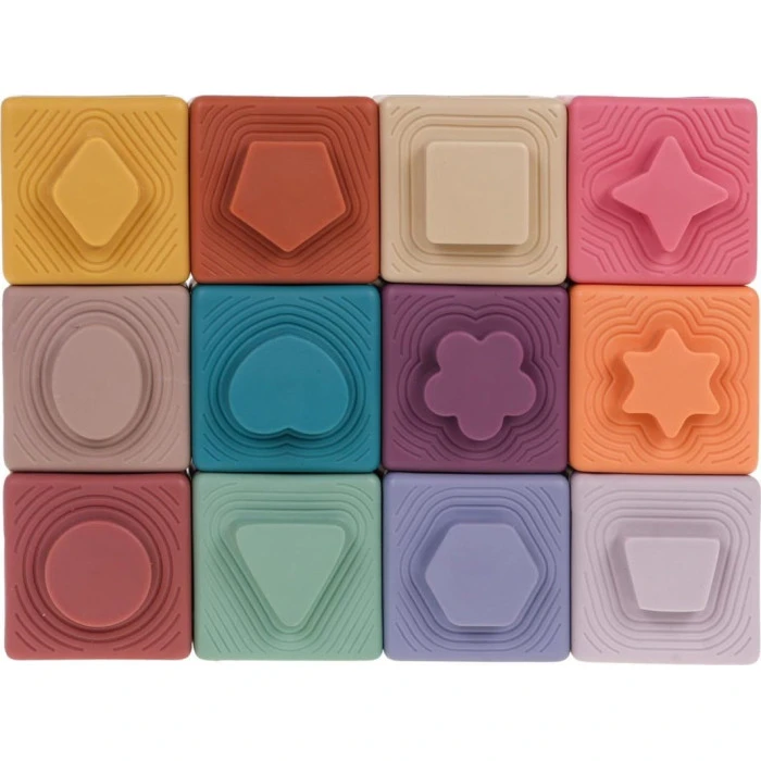 Детский набор сенсорных кубиков Цифры 12 эл. ZDN.628-43