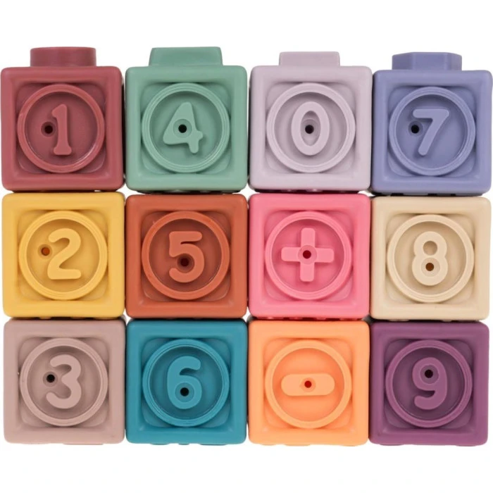Детский набор сенсорных кубиков Цифры 12 эл. ZDN.628-43