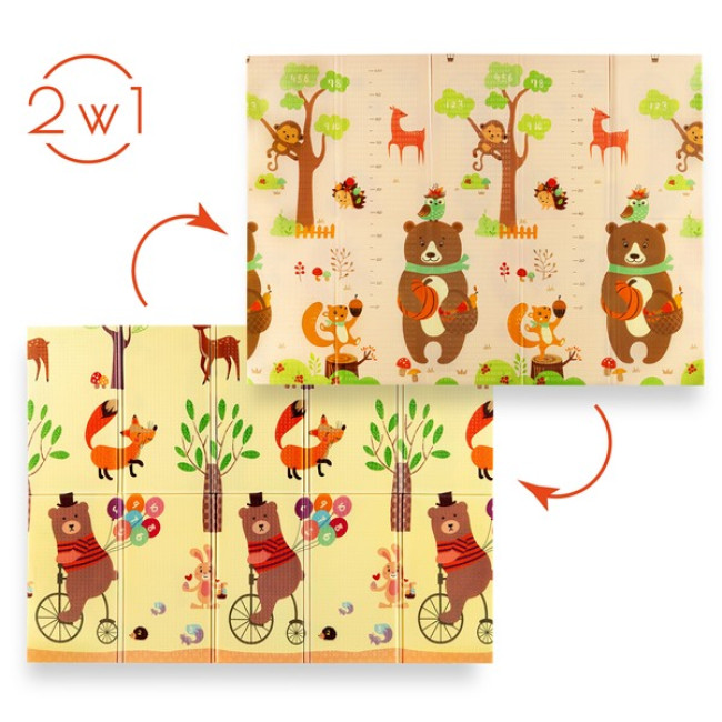 Дитячий розкладний килимок FOREST 190x150CM NILS FUN MD05