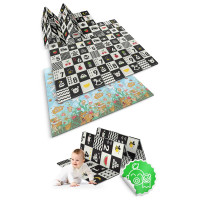 Коврик раскладной детский 200 x 180 x 1 см Nukido NK-340 Океан-Цифры