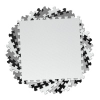 Килимок-пазл Ricokids 180 x 180 см 9 шт чорно-сірий