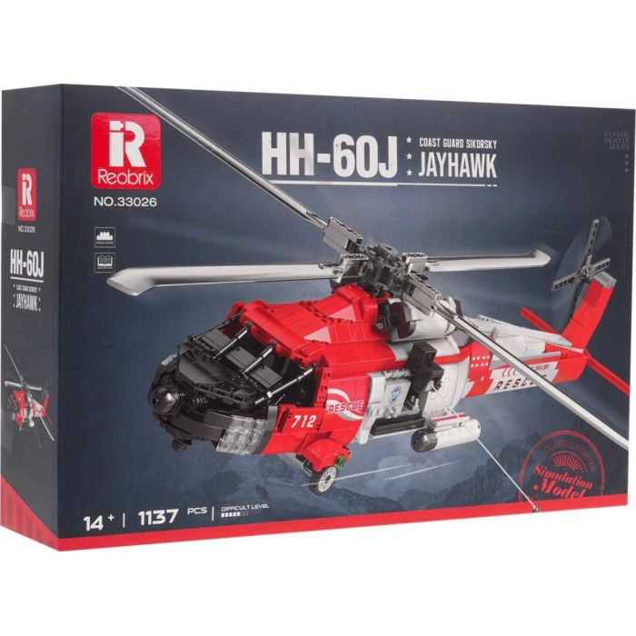 Детский конструктор Спасательный вертолет HH-60J 1137 эл.