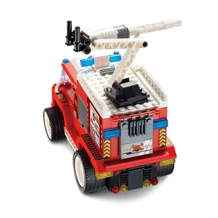 Дитячий конструктор Alpha Рятувальна машина на дистанційному керуванні 296 ел, червоно-біла