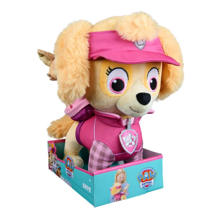 Мягкая игрушка Spin Master Щенок Скай с любимцем 30 см "Щенячий патруль"