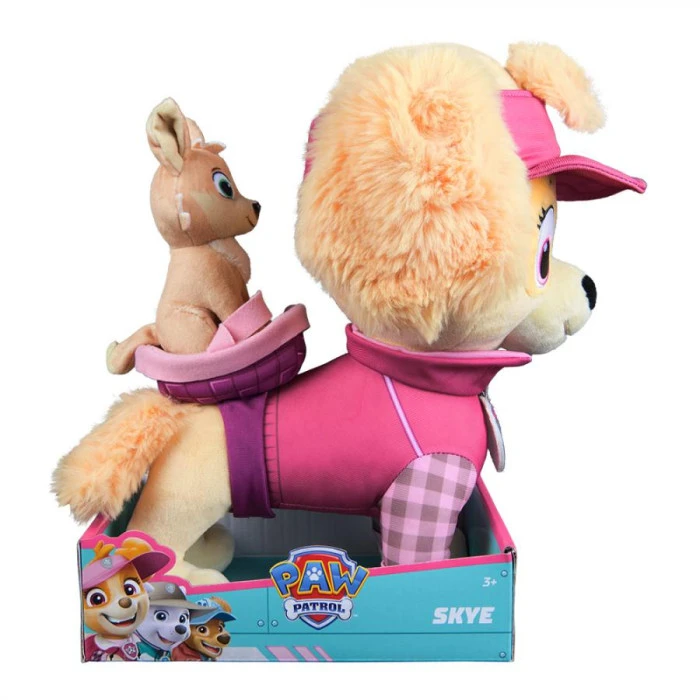 Мягкая игрушка Spin Master Щенок Скай с любимцем 30 см "Щенячий патруль"