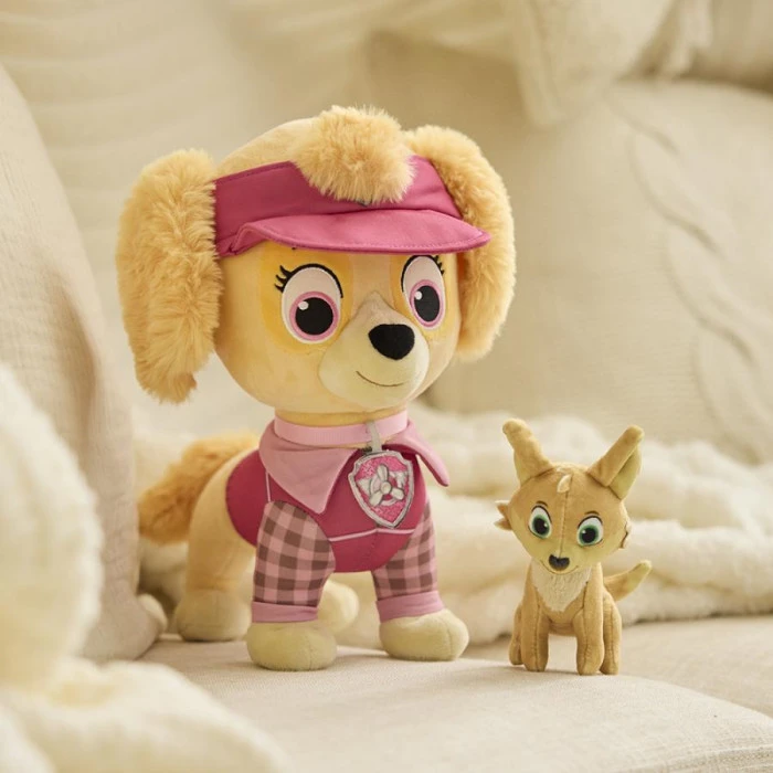 Мягкая игрушка Spin Master Щенок Скай с любимцем 30 см "Щенячий патруль"