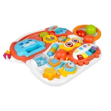 Каталка 2-в-1 интерактивная Ricokids бело-красная