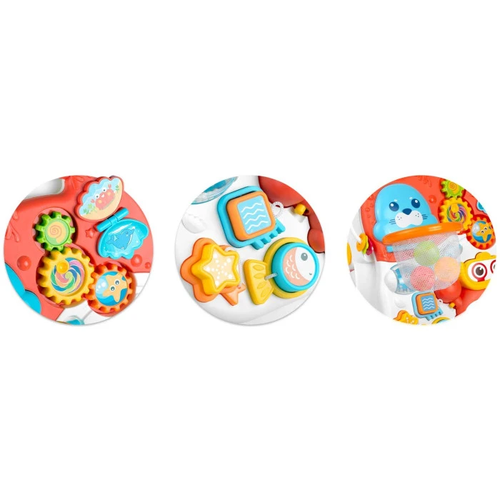 Каталка 2-в-1 интерактивная Ricokids бело-красная