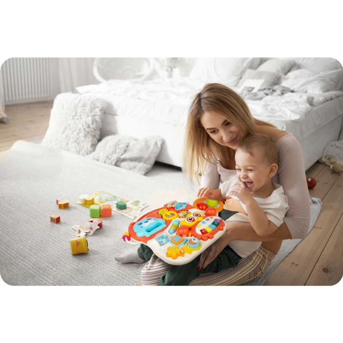 Каталка 2-в-1 интерактивная Ricokids бело-красная