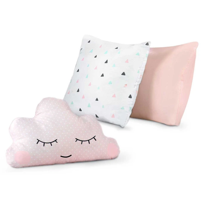 Вигвам детский с гирляндой и фонариками Nukido розовый