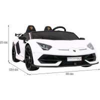 Детская аккумуляторная машинка Lamborghini SVJ DRIFT Белая