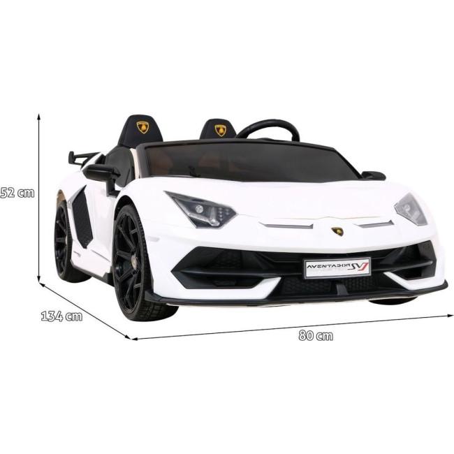 Дитяча акумуляторна машинка Lamborghini SVJ DRIFT Біла