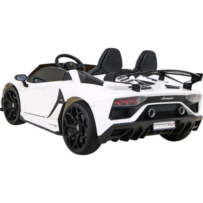 Дитяча акумуляторна машинка Lamborghini SVJ DRIFT Біла