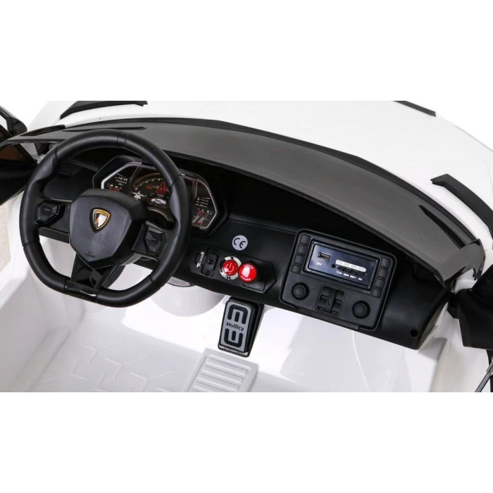 Дитяча акумуляторна машинка Lamborghini SVJ DRIFT Біла