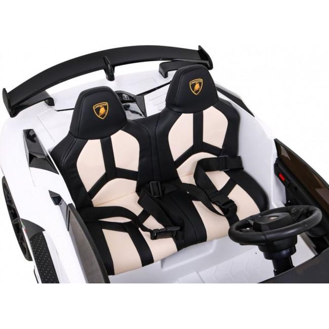 Дитяча акумуляторна машинка Lamborghini SVJ DRIFT Біла