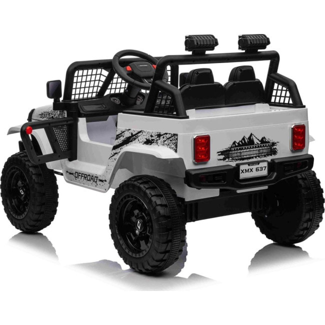 Детский аккумуляторный внедорожник 4х4 СПОРТИВНЫЙ белый
