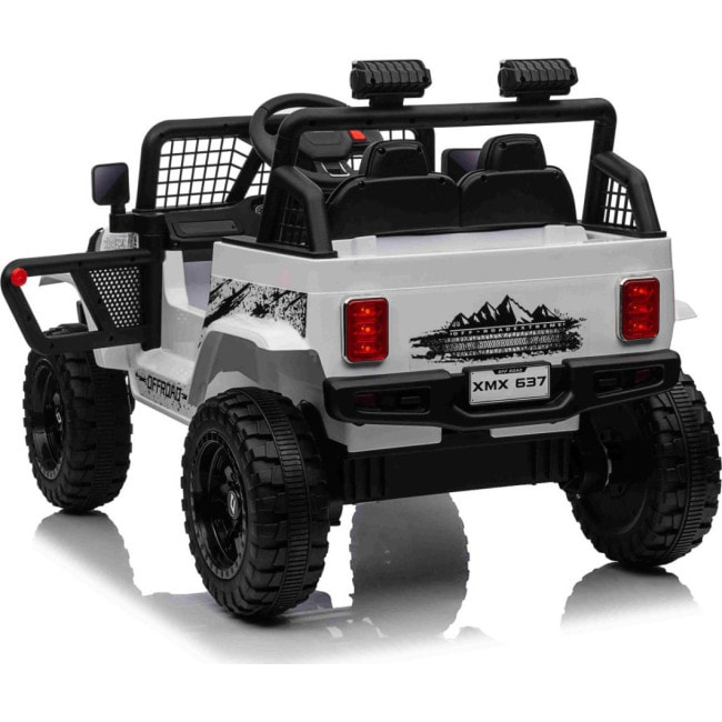 Детский аккумуляторный внедорожник 4х4 СПОРТИВНЫЙ белый