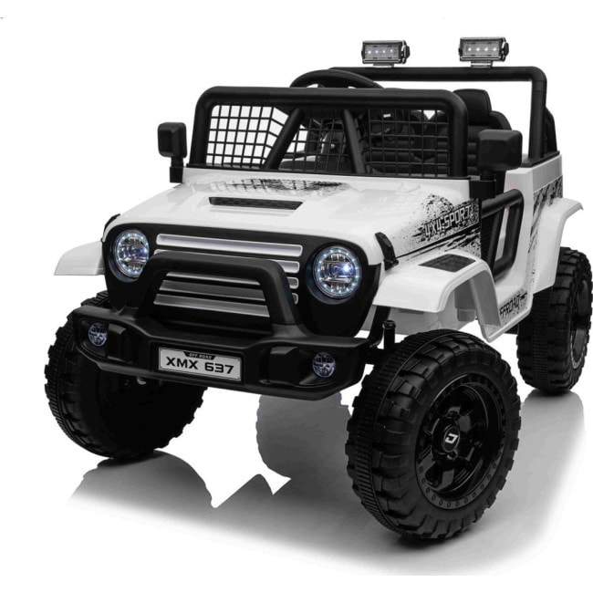 Детский аккумуляторный внедорожник 4х4 СПОРТИВНЫЙ белый
